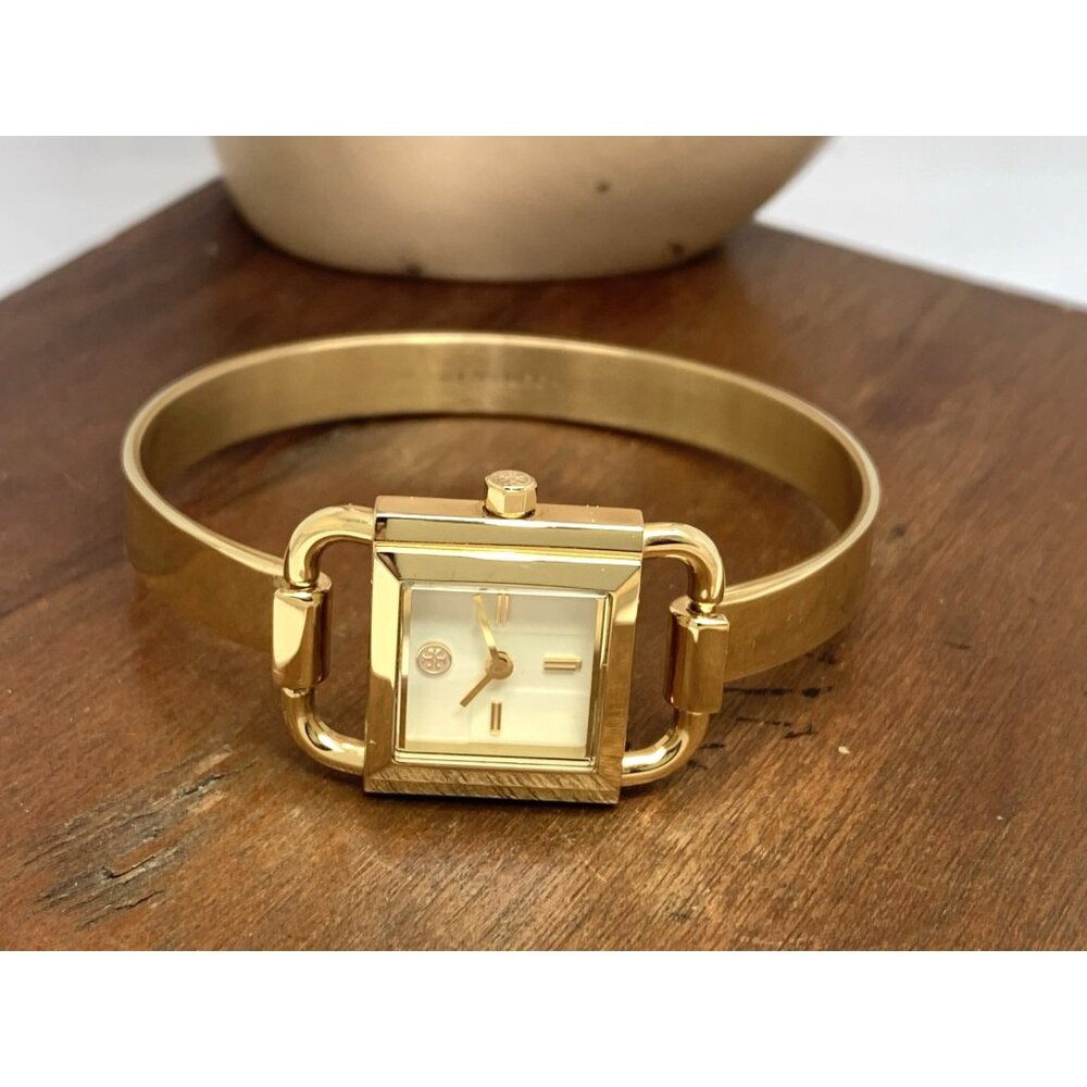 Tory Burch Women's Watch TBW7257 Petite Cream Dial Quartz Bangle Gold Steel - Picture 9 of 15